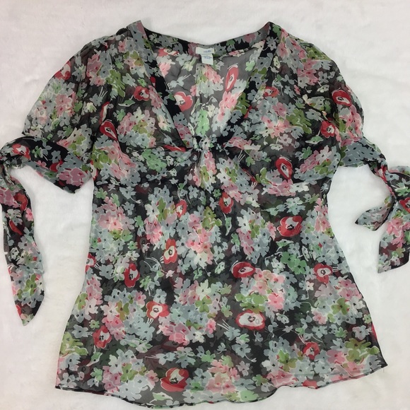 Anthropologie Tops - Anthropologie Geranium Silk Blouse by Odil…